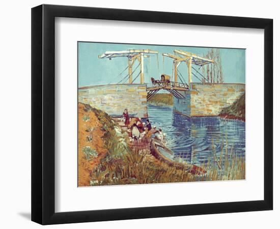 Van Gogh: Drawbridge, 1888-Vincent van Gogh-Framed Giclee Print