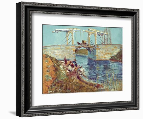 Van Gogh: Drawbridge, 1888-Vincent van Gogh-Framed Giclee Print