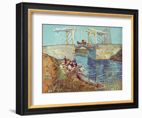 Van Gogh: Drawbridge, 1888-Vincent van Gogh-Framed Giclee Print