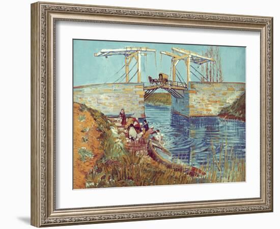 Van Gogh: Drawbridge, 1888-Vincent van Gogh-Framed Giclee Print