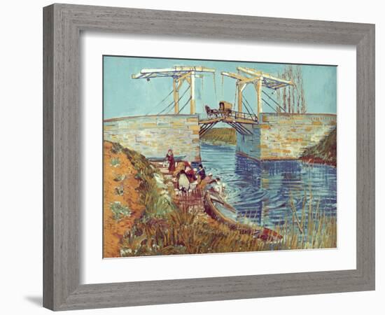 Van Gogh: Drawbridge, 1888-Vincent van Gogh-Framed Giclee Print