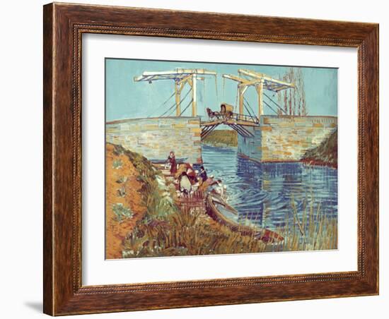 Van Gogh: Drawbridge, 1888-Vincent van Gogh-Framed Giclee Print