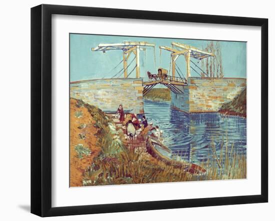 Van Gogh: Drawbridge, 1888-Vincent van Gogh-Framed Giclee Print