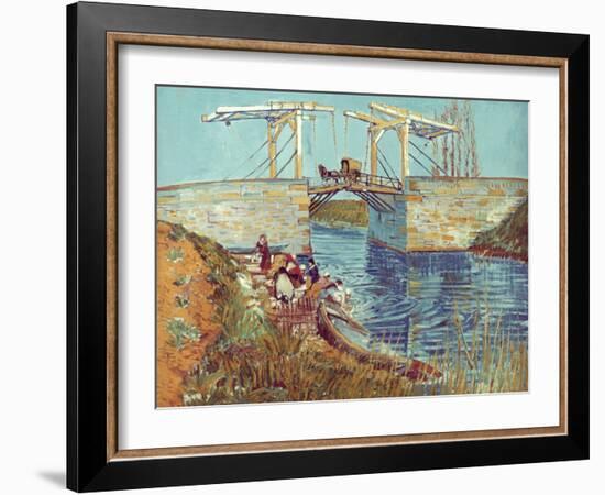 Van Gogh: Drawbridge, 1888-Vincent van Gogh-Framed Giclee Print