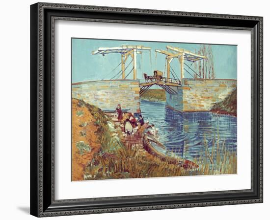 Van Gogh: Drawbridge, 1888-Vincent van Gogh-Framed Giclee Print