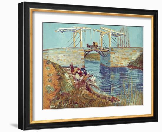 Van Gogh: Drawbridge, 1888-Vincent van Gogh-Framed Giclee Print