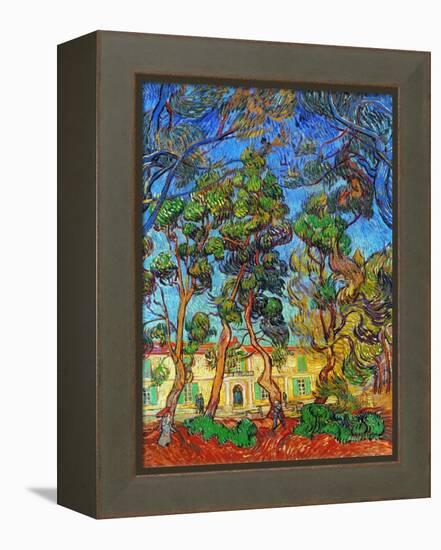 Van Gogh: Hospital, 1889-Vincent van Gogh-Framed Premier Image Canvas