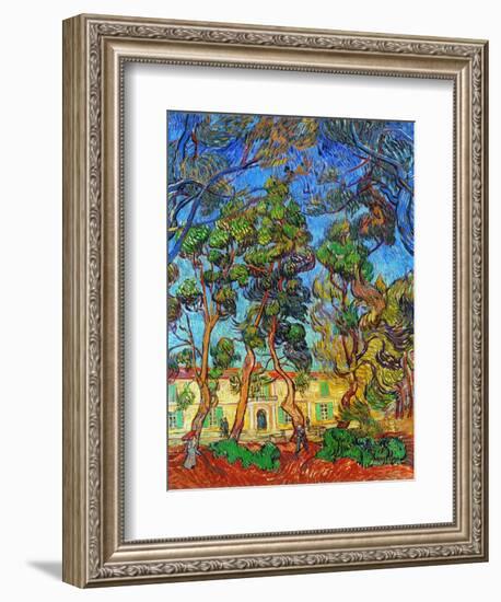 Van Gogh: Hospital, 1889-Vincent van Gogh-Framed Giclee Print