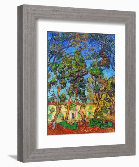 Van Gogh: Hospital, 1889-Vincent van Gogh-Framed Giclee Print