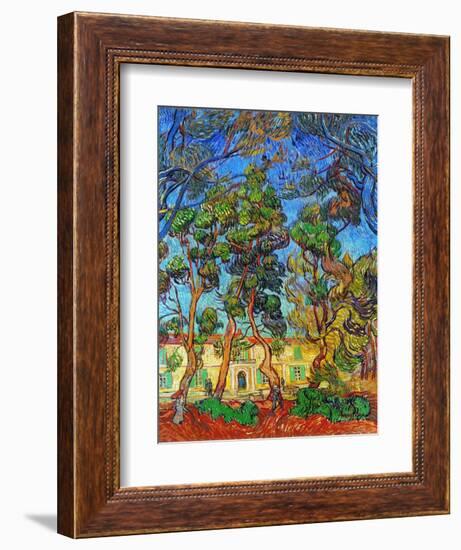 Van Gogh: Hospital, 1889-Vincent van Gogh-Framed Giclee Print