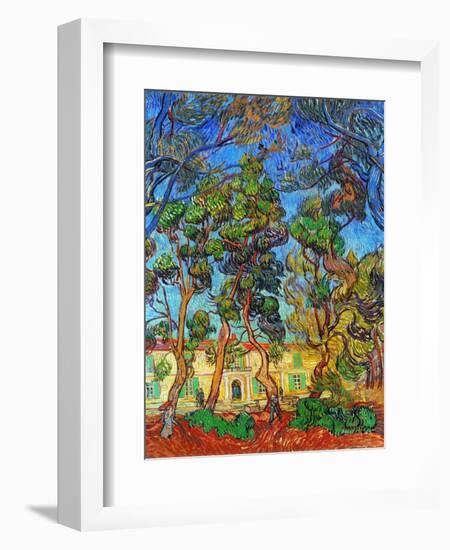 Van Gogh: Hospital, 1889-Vincent van Gogh-Framed Giclee Print