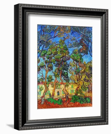 Van Gogh: Hospital, 1889-Vincent van Gogh-Framed Giclee Print