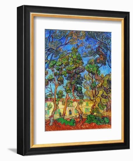 Van Gogh: Hospital, 1889-Vincent van Gogh-Framed Giclee Print