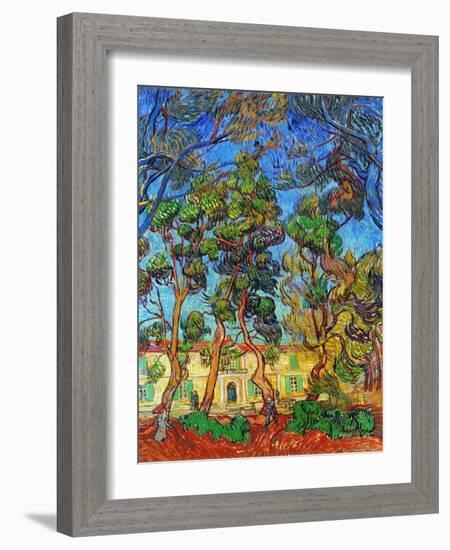 Van Gogh: Hospital, 1889-Vincent van Gogh-Framed Giclee Print