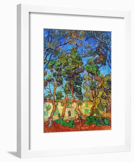 Van Gogh: Hospital, 1889-Vincent van Gogh-Framed Giclee Print