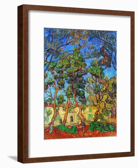 Van Gogh: Hospital, 1889-Vincent van Gogh-Framed Giclee Print