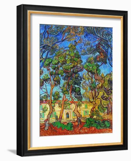 Van Gogh: Hospital, 1889-Vincent van Gogh-Framed Giclee Print