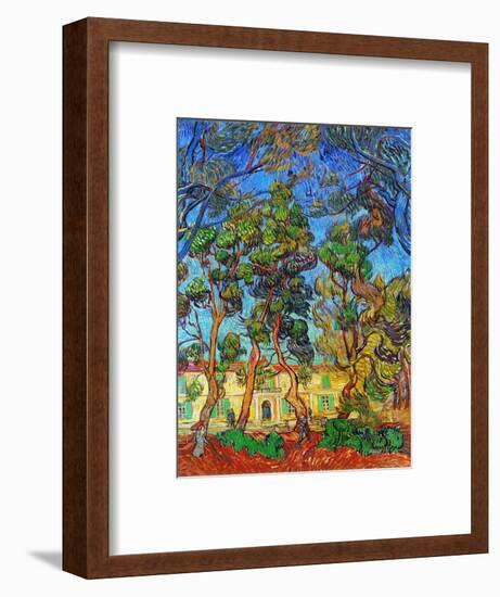 Van Gogh: Hospital, 1889-Vincent van Gogh-Framed Premium Giclee Print