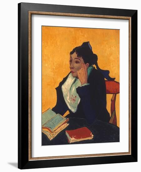 Van Gogh: L'Arlesienne, 1888-Vincent van Gogh-Framed Giclee Print