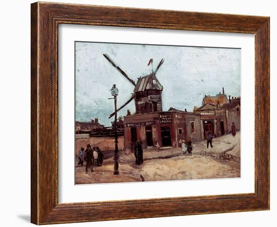 Van Gogh: La Moulin, 1886-Vincent van Gogh-Framed Giclee Print