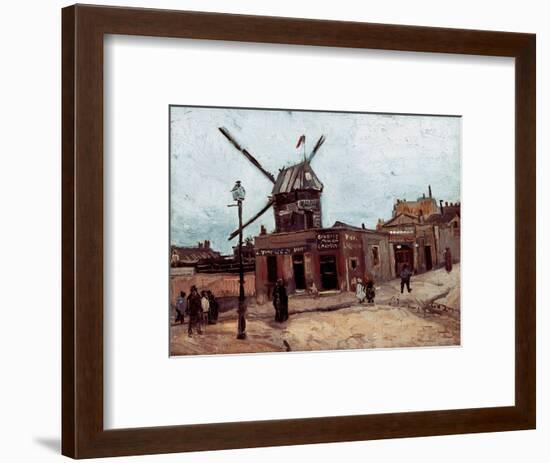 Van Gogh: La Moulin, 1886-Vincent van Gogh-Framed Premium Giclee Print