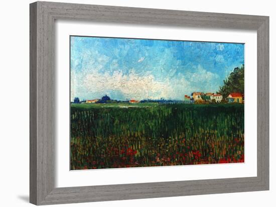 Van Gogh: Landscape, 1888-Vincent van Gogh-Framed Giclee Print