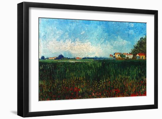 Van Gogh: Landscape, 1888-Vincent van Gogh-Framed Giclee Print