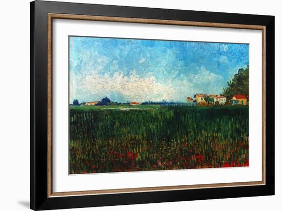 Van Gogh: Landscape, 1888-Vincent van Gogh-Framed Giclee Print