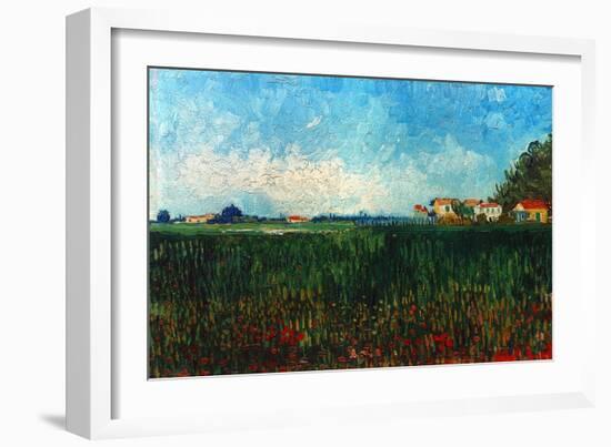 Van Gogh: Landscape, 1888-Vincent van Gogh-Framed Giclee Print