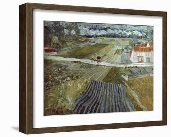 Van Gogh: Landscape, C1888-Vincent van Gogh-Framed Giclee Print