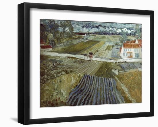 Van Gogh: Landscape, C1888-Vincent van Gogh-Framed Giclee Print