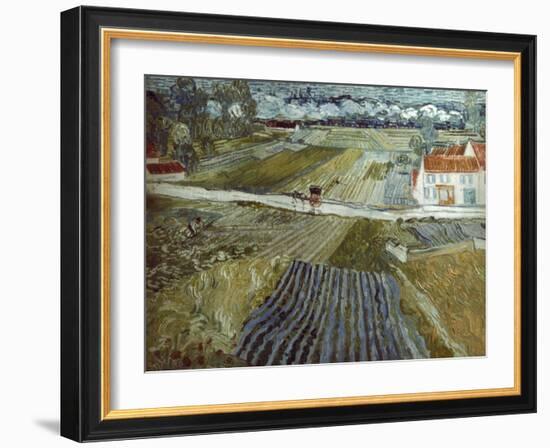 Van Gogh: Landscape, C1888-Vincent van Gogh-Framed Giclee Print