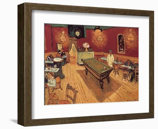 Van Gogh: Night Cafe, 1888-Vincent van Gogh-Framed Premium Giclee Print