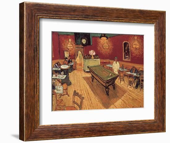 Van Gogh: Night Cafe, 1888-Vincent van Gogh-Framed Premium Giclee Print