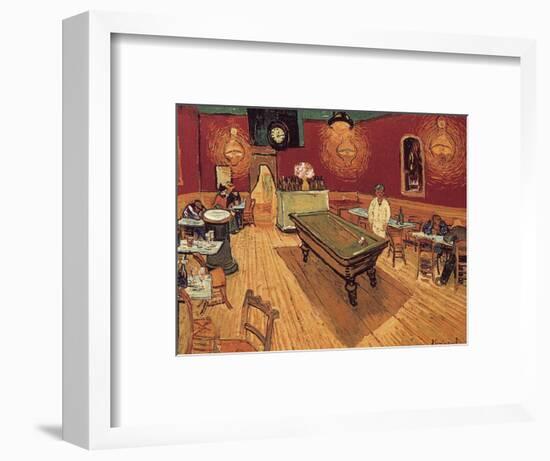 Van Gogh: Night Cafe, 1888-Vincent van Gogh-Framed Premium Giclee Print