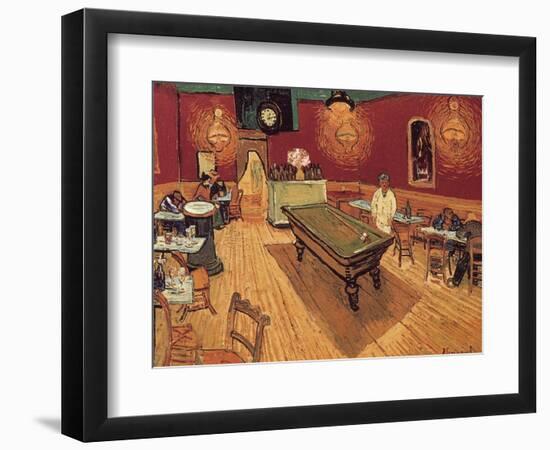 Van Gogh: Night Cafe, 1888-Vincent van Gogh-Framed Premium Giclee Print