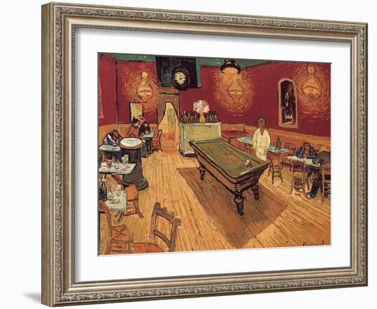 Van Gogh: Night Cafe, 1888-Vincent van Gogh-Framed Giclee Print