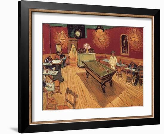 Van Gogh: Night Cafe, 1888-Vincent van Gogh-Framed Giclee Print