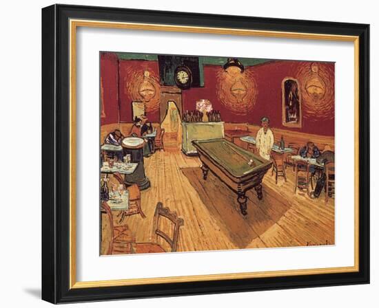 Van Gogh: Night Cafe, 1888-Vincent van Gogh-Framed Giclee Print