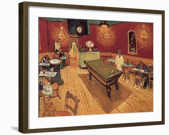 Van Gogh: Night Cafe, 1888-Vincent van Gogh-Framed Giclee Print