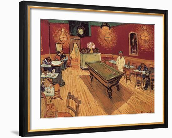 Van Gogh: Night Cafe, 1888-Vincent van Gogh-Framed Giclee Print