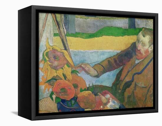 Van Gogh Painting Sunflowers, 1888-Paul Gauguin-Framed Premier Image Canvas