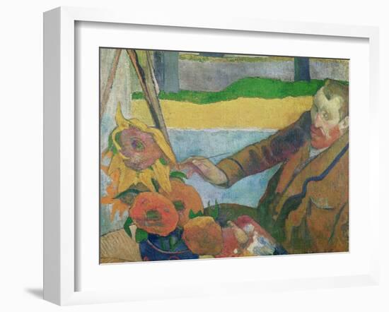 Van Gogh Painting Sunflowers, 1888-Paul Gauguin-Framed Giclee Print