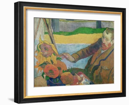 Van Gogh Painting Sunflowers, 1888-Paul Gauguin-Framed Giclee Print