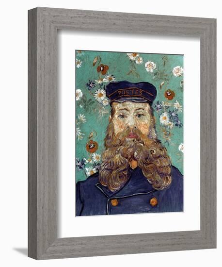 Van Gogh: Postman, 1889-Vincent van Gogh-Framed Giclee Print