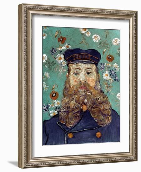 Van Gogh: Postman, 1889-Vincent van Gogh-Framed Giclee Print