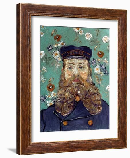 Van Gogh: Postman, 1889-Vincent van Gogh-Framed Giclee Print