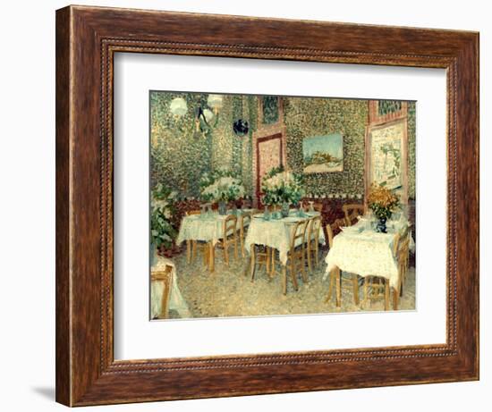 Van Gogh: Restaurant, 1887-Vincent van Gogh-Framed Giclee Print