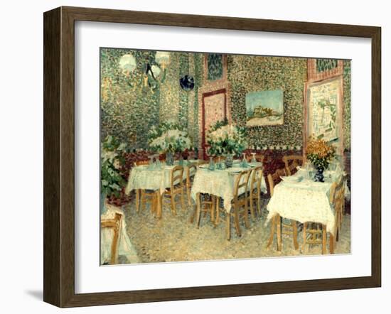 Van Gogh: Restaurant, 1887-Vincent van Gogh-Framed Giclee Print