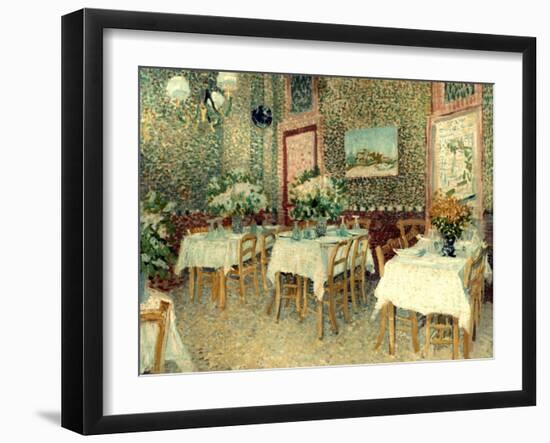 Van Gogh: Restaurant, 1887-Vincent van Gogh-Framed Giclee Print